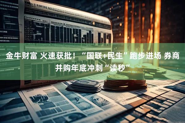金牛财富 火速获批！“国联+民生”跑步进场 券商并购年底冲刺“读秒”